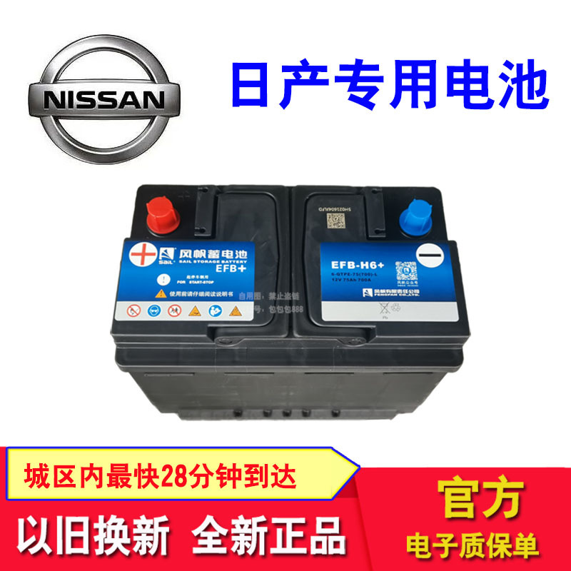 Nissan-Specific Wind Sail Batteries Compatible with Sunny, Tiida, Qashqai, Livina, Sylphy, Teana, X-Trail, Pathfinder, Patrol, Terra