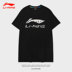 Áo thun nam tay ngắn Li Ning 2019 hè mới cotton thoáng khí thể thao Wade cổ tròn thấm mồ hôi thoải mái chạy bộ - Áo phông thể thao áo thun nam thể thao Áo phông thể thao