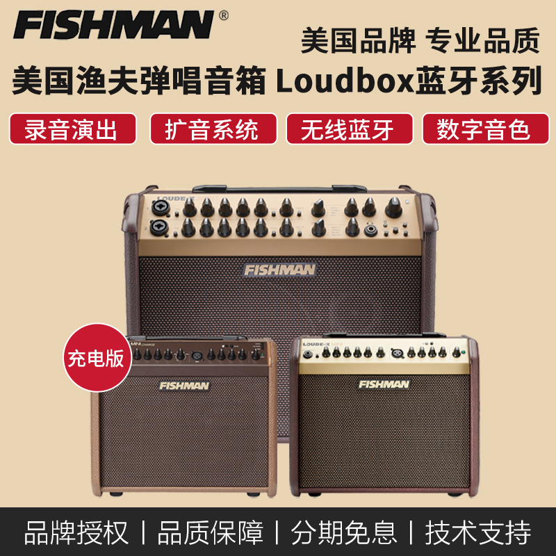 FISHMAN FISHERMAN LOUDBOX MINI ELECTRIC BOX RAW WOODEN GUITAR PLAY Ŀ BLUETOOTH ߿  60W