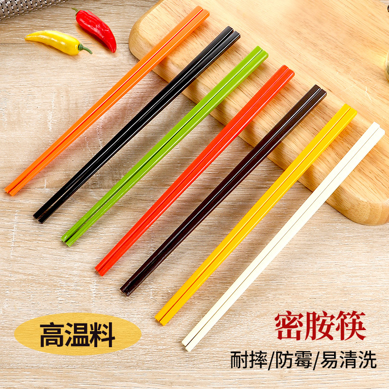 Colorful Melamine Chopsticks 10 Pairs Set for Commercial Use in Restaurants, Hotels, Resin Anti-Mold, Disinfectable, High Temperature Resistant Plastic Chopsticks Colorful Melamine Chopsticks 10 Pairs Set for Commercial Use in Restaurants, Hotels, Resin Anti-Mold, Disinfectable, High Temperature Resistant Plastic Chopsticks