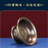 Кубок медного ухода Непал Ручная работа золота и резьба из меди для чашки домашнего настольного мастерства Большая труба