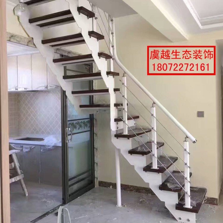 Indoor Overall Villa Attic Stairway Steel Wood Duplex Stairway Leapfrog Rotating Stairs Manufacturer Set Up Direct Marketing