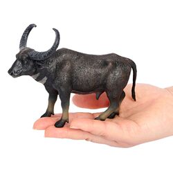 Children's Toys, Simulated Animal Plastic Solid Buffalo Model, Cow, Calf, Musk Ox, Enlightenment Cognitive Ornaments