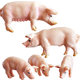 Children's Toys, Simulated Animal Models, Domestic Pigs, Piglets, Family Farm Ornaments, Play House, Micro-Landscape Garden Decoration