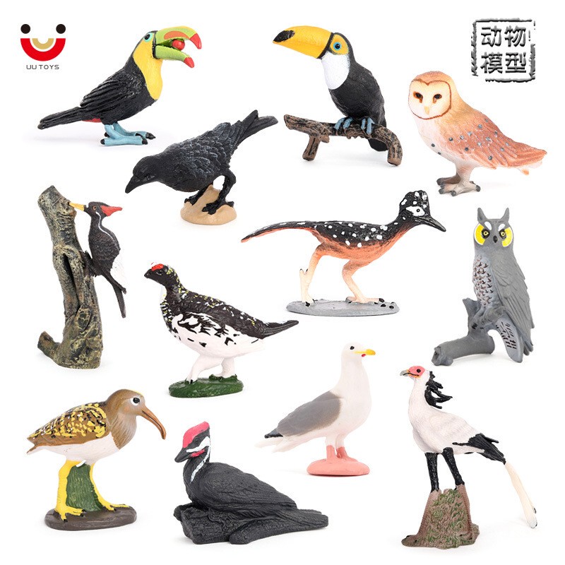 Children's Toys, Simulated Wild Animal Models, Flying Birds, Toucans, Owls, Crows, Thunderbirds, Solid Cognitive Ornaments Children's Toys, Simulated Wild Animal Models, Flying Birds, Toucans, Owls, Crows, Thunderbirds, Solid Cognitive Ornaments