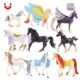 Simulated Animal Model European Fairy Tale Mythical Flying Horse Unicorn Elf Horse Children's Toy Gift Mythical Beast Figurine