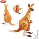 Children's Toy Solid Realistic Kangaroo Model Detachable Wild Animal Zoo Decoration Early Education Cognitive Toy