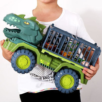 Childrens toy large dinosaur engineering vehicle transporter boy puzzle Tyrannosaurus Rex inertial plastic drop-resistant car