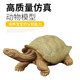 Children's Toy Solid Tortoise Realistic Animal Model Wild Animal Figurine Giant Tortoise Radiation Turtle Educational Gift