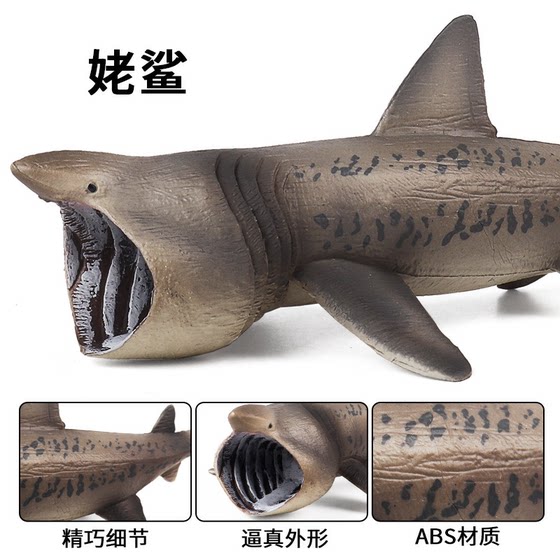 Children's Solid Artificial Marine Animal Toy Model Grandpa Shark Elephant Sand Shark Mouse Shark Great White Shark Cognitive Ornaments
