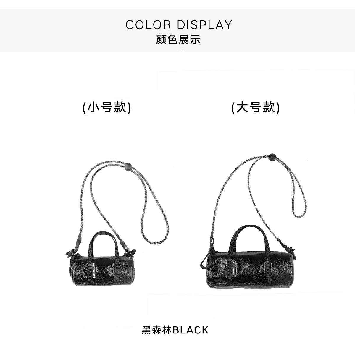 Futuristic metal series mini bag lightweight hanging neck side backpack silver crossbody mobile phone bag fashionable Silver - กระเป๋าแมสเซนเจอร์ - เส้นใยสังเคราะห์ สีเงิน