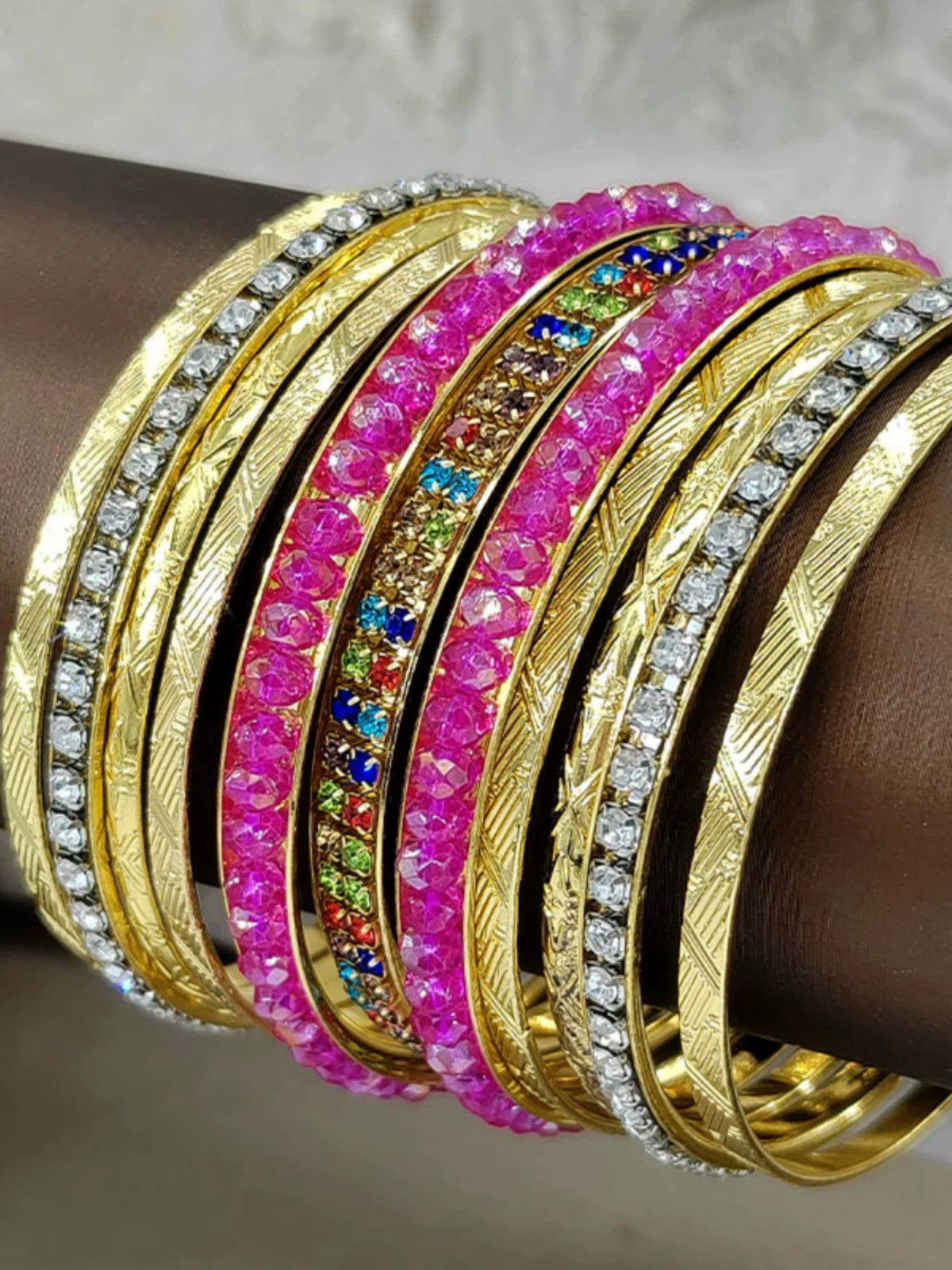 Children's multicoloured bracelet, universal accessory, India