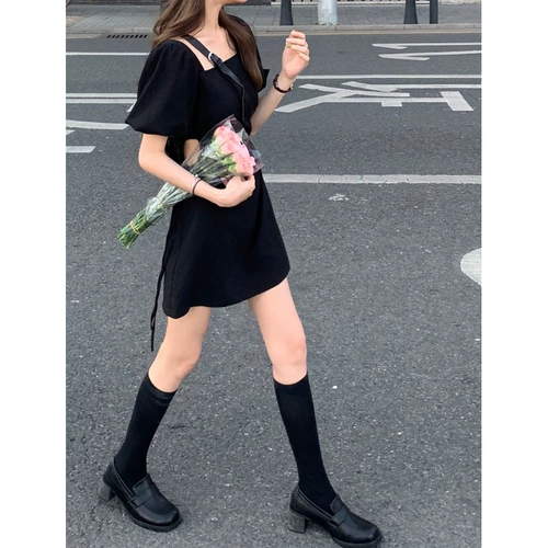 Летняя юбка, приталенный ретро корсет, дизайнерское платье, французский стиль, квадратный вырез