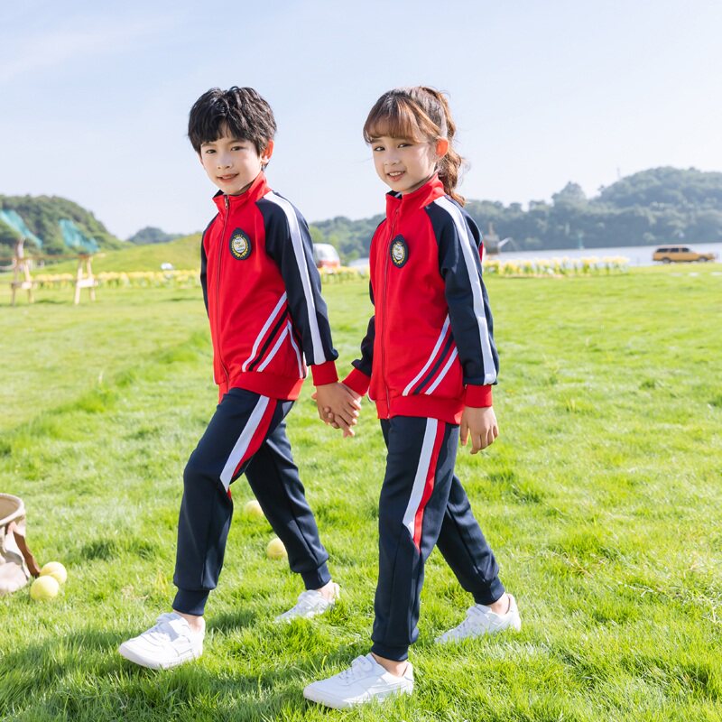 Kindergarten Garden Clothing Spring Autumn Clothing New Primary And Middle School School Uniform Sports Suit Sports Suit Children's Class School Wind Teachers Dress