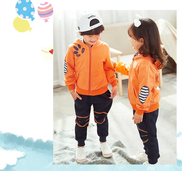 Mẫu giáo vườn quần áo mùa xuân và mùa thu đặt bông trẻ em của Anh phong trào gió lớp quần áo trường tiểu học nam giới và phụ nữ đồng phục tùy chỉnh đồng phục trẻ em cao cấp