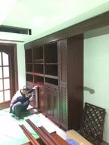 Customized Shrine Cabinet Solid Bar Bar Bar Winel Solid Wood Marble Quarterstone Du