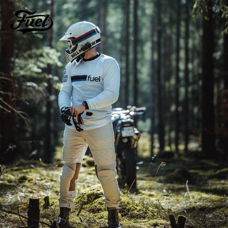 Pull White Retro Tide Card Breathable Speed Dry Sunscreen Motorpull Riding Comfort Long Sleeve T-shirt Slats-Taobao