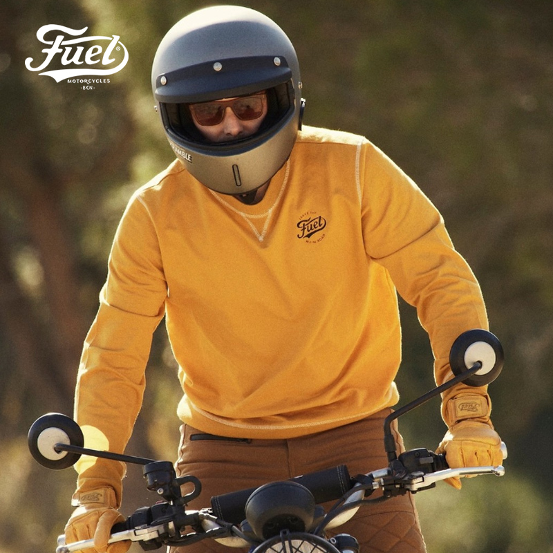 Steve McQuinn with retro full cotton embroidered round collar spring and autumn hit bottom sports shirt locomotive with long sleeve sweatshirt-Taobao