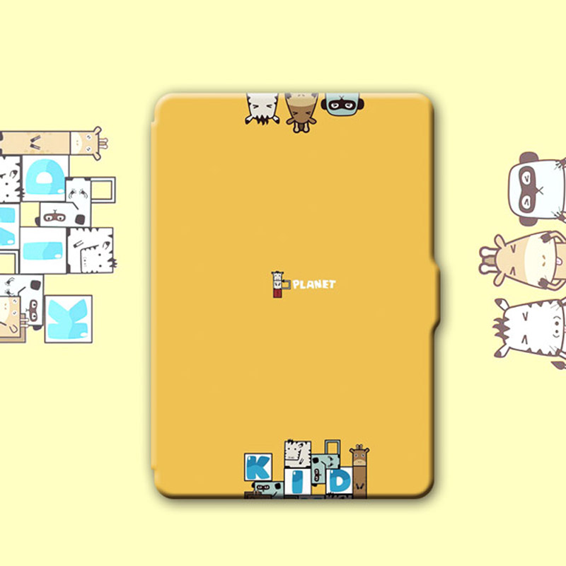 Original Amazon kindle paperwhite3 protective sleeves Sleep Awakening Cute Cartoon Leather Sheath