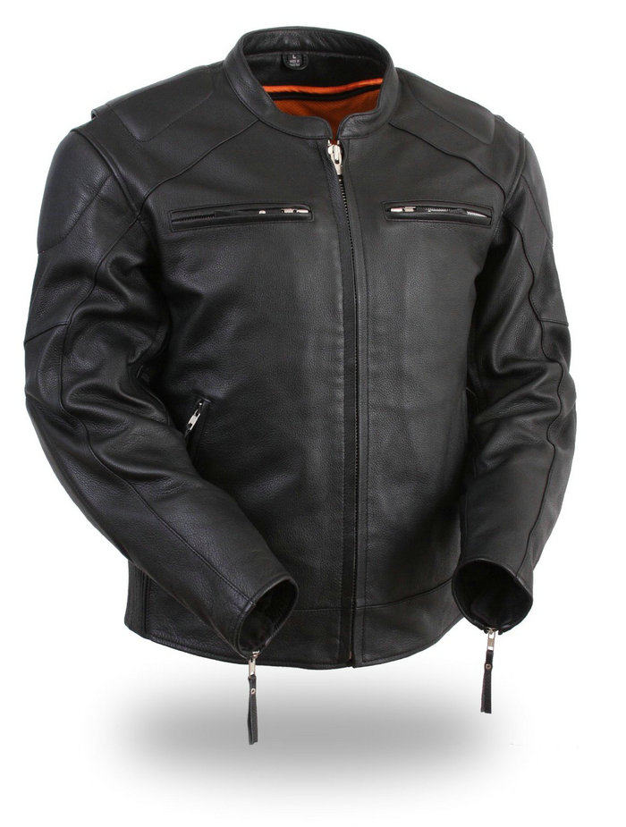 First Manufacturing men's leather clothing leather jacket F445W US straight mail