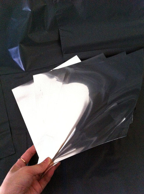 Colorful digital materials-A4 laser printing of photosilver film (silver foil process painting signage medal)