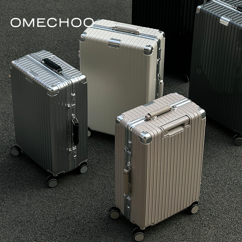 Omechoo Business Travel Suitcase, Celebrity Style Luggage, Spinner Wheels, Combination Lock, Tsa Lock, Carry-On Suitcase