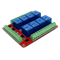 8-way relay module bidirectional optocoupler high and low level trigger dual PCB dual Terminal 5v 12v 24V