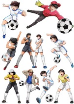 Large size F0385-01 football player cartoon animation laptop guitar mobile phone travel trolley case sticker