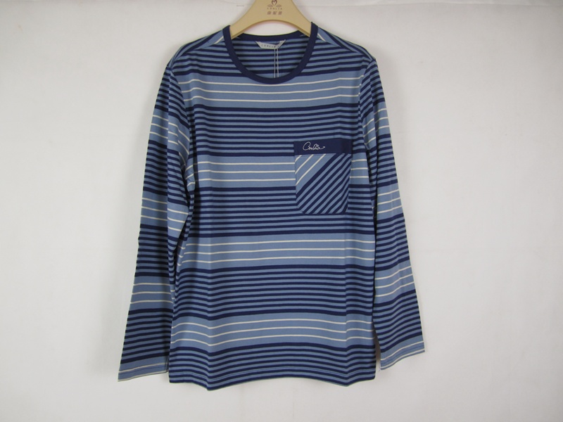 CONLIA Connie cotton cotton cổ chữ V giản dị cổ thuyền đơn nam áo ngủ mùa xuân và mùa thu 22091906 áo nam