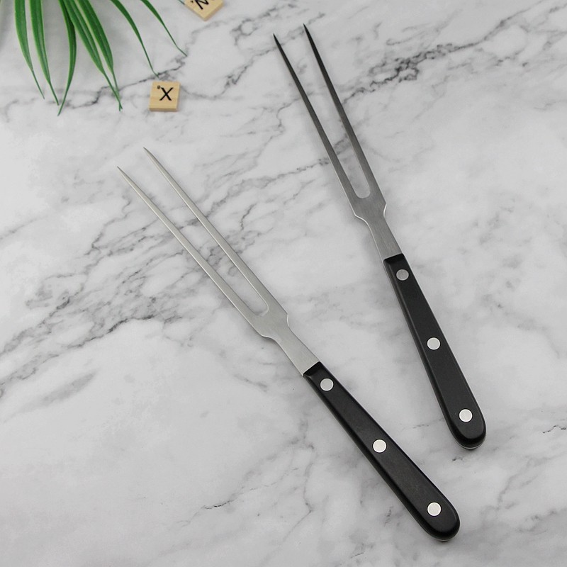 Barbecue fork stainless steel plus long meat fork German thickened meat fork fork pork fork cut meat fork meat fork barbecue fork