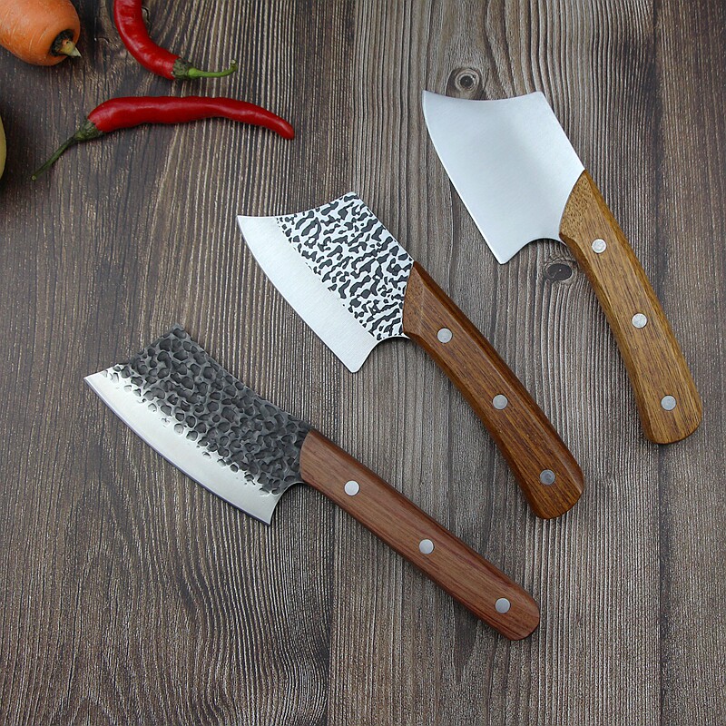 Small Kitchen Knife Home Mini Lady Kitchen Knife Dormitory Cut Kitchen Knife Kill Fish Blade Fish Knife Forged Sliced Knife Cut Meat Knife
