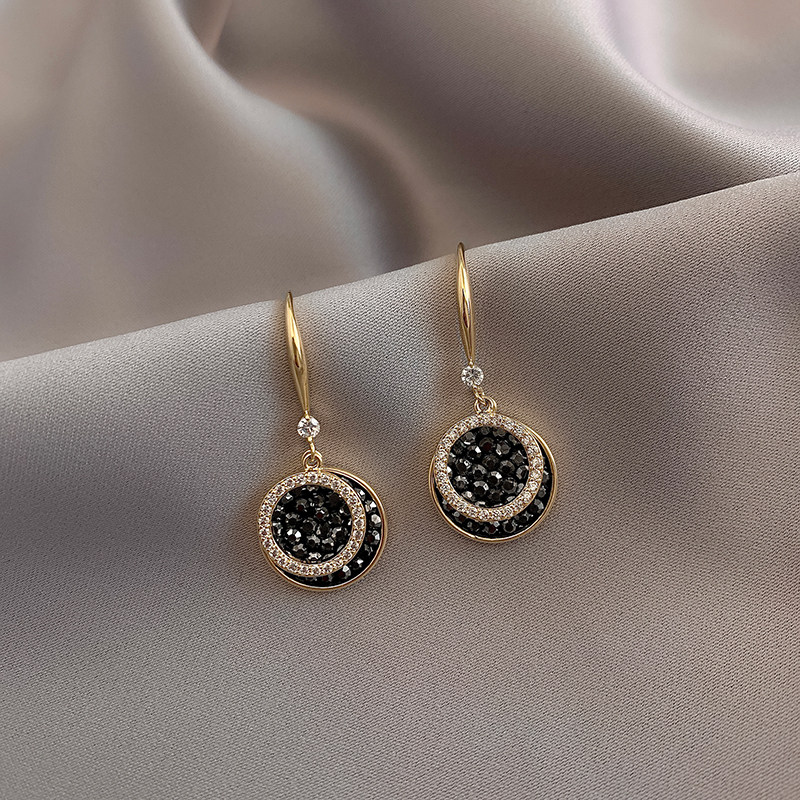 Caring Koko ~ original fashion design earbuke women circle retro temperament earrings minimalist lukewarm earrings