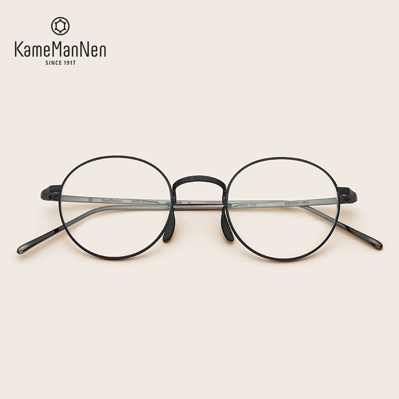 KameManNen New Product Japanese Handmade KMN 109 Renaissance Pure Titanium Full Frame of Near Visual Glass Frame