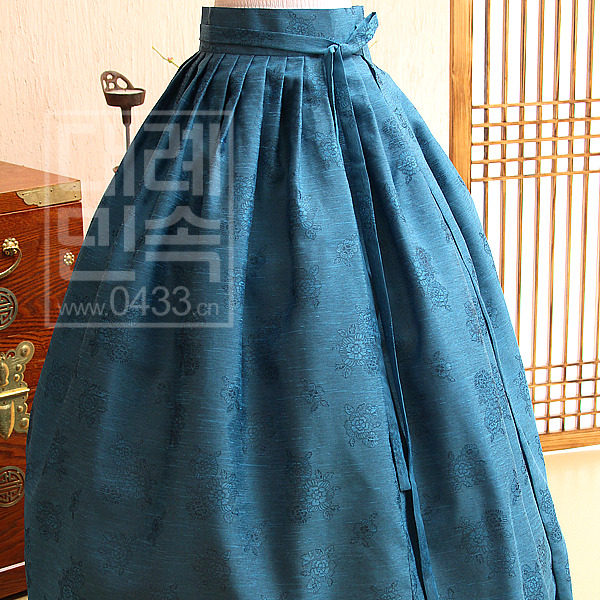 Korean ethnic practice dance dress Dance wear Hanbok skirt length 1 meter H-S01196
