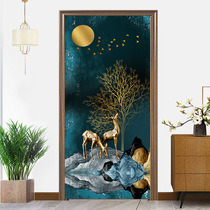 Door Curtain Partition Curtain Wind Shield Water Curtain Green Planting Living-room Semi-Curtain Decoration Household Wind-Proof Curtain Free Stiletto Logo