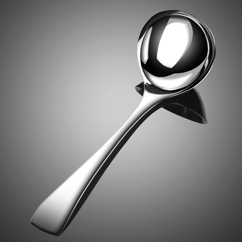 Pure titanium big soup spoon home titanium alloy spoon children primary school students go out metal small rice spoon healthy travel tableware