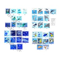 Japan Credit Stamps - Marine Life - 4 Episodes 40 Full - Penguin Jellyfish Dolphin Tropical Fish