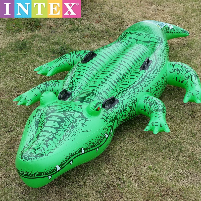 Large Crocodile Ride Child Double Swimming Circle Adult Thickened Inflatable Shark Floating Child Surf Sitting