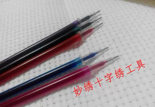 Cross -STITCH PENS 100 Только 5 -корлорная поперечная стежковая стежковая вода -квадратная трубка с ручкой