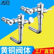 Toilet squat toilet flush valve toilet bowl squat pit delay time flush valve foot valve foot switch