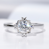 Wanlun jewelry simple 18k platinum diamond ring 70 points GIA single diamond romantic marriage proposal female ring New Product Customization