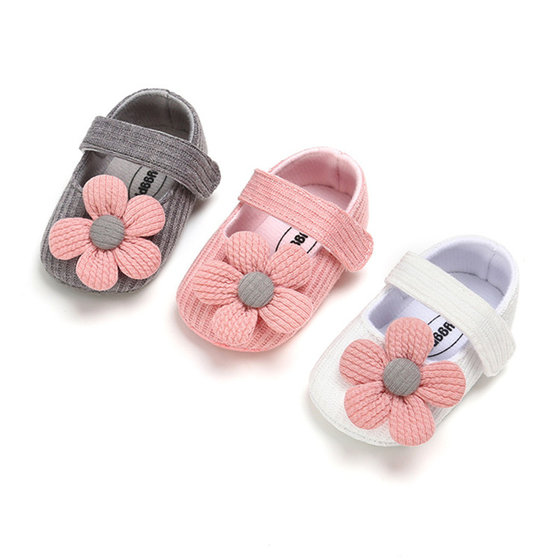 Baby pre-step shoes 0-1 year old girls Korean style shoes soft sole baby girl princess shoes 3-6 months toddler cloth shoes