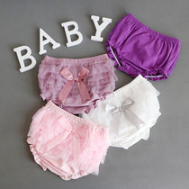 Baby shorts cotton summer thin 0-3 years old girl baby triangle shorts Spring Girl cotton outside pants