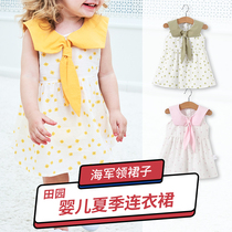 Baby girl dress cotton summer 1 year old baby skirt sleeveless T-shirt short sleeve shirt girl princess dress summer