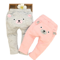 Baby plus velvet padded pants autumn girls spring and autumn pants boys children trousers baby leggings women