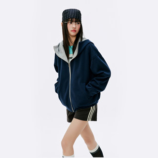 Burgenland Reversible Sweatshirt Jacket 2026 New Spring and Autum Women's Loose Casual Hooded Zipper Cardigan