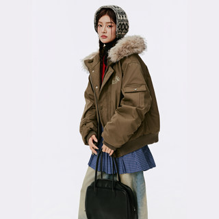 Women's Winter Cotton-Padded Jacket with Fur Collar, Super Stylish Quilted Coat, Thick Parka, Short Style, 2025 New Winter Collection