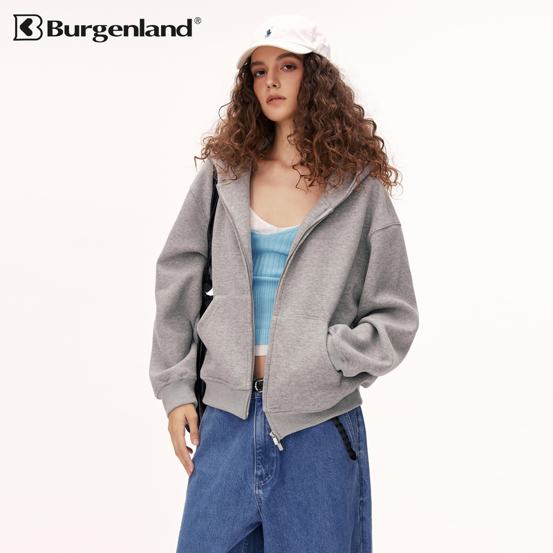 Burgenland Silhouette Cardigan Sweatshirt Jacket 2026 New Autumn Women's Hooded Zipper Long-Sleeve Double Zipper