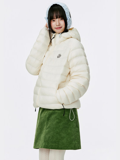 Burgenland轻薄羽绒服女冬季外套连帽轻便排骨厚羽绒显瘦2025新款