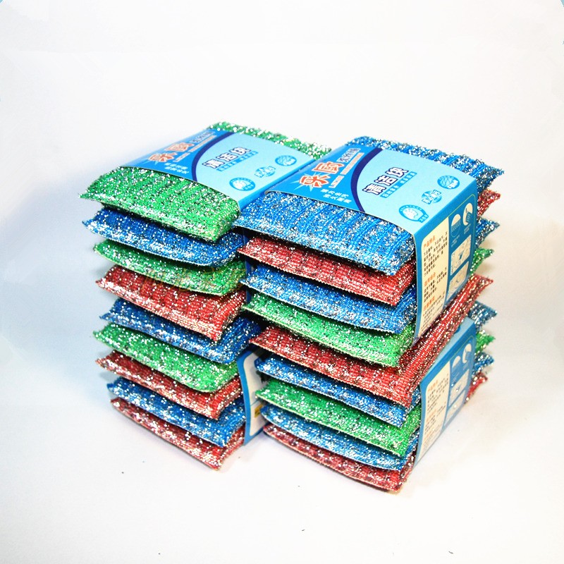 Dishwashing sponge scouring pad cleaning artifact scrub king kitchen sponge scrub bowl cotton magic wipe double-sided household